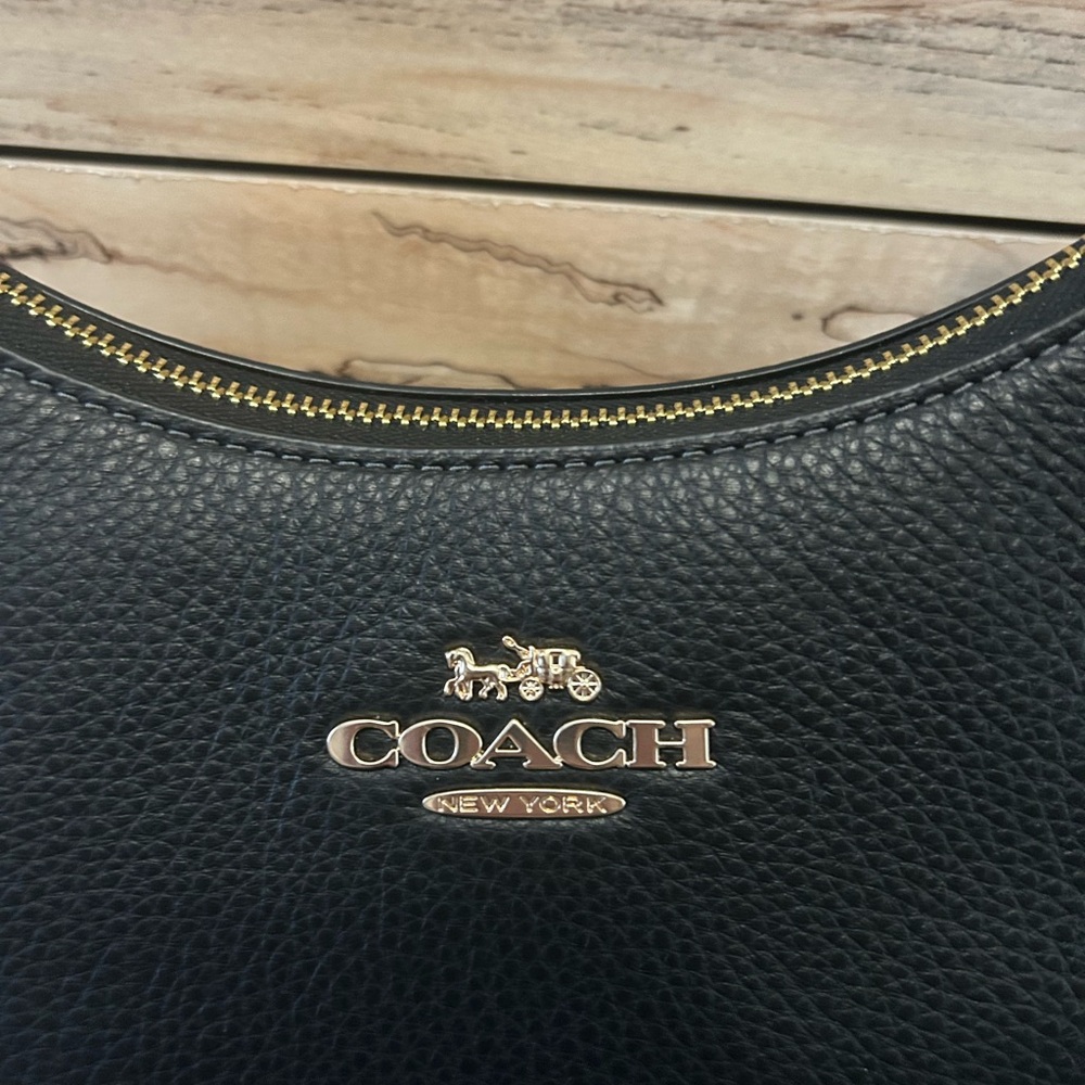 Coach Teri Hobo Bag with Gold Accents - Picture 2 of 12